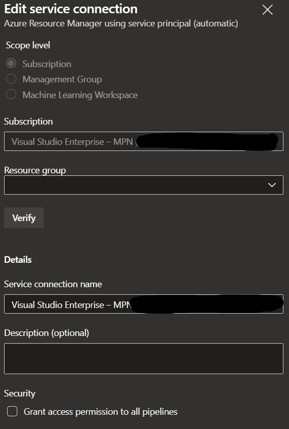 Updating Azure DevOps Azure Automatic Service Principal secrets